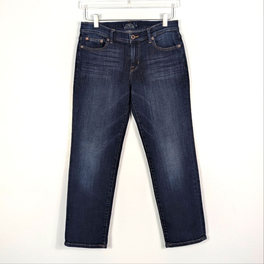 Lucky Brand Sweet Crop Cropped Jeans Dark Wash Women's 4/27